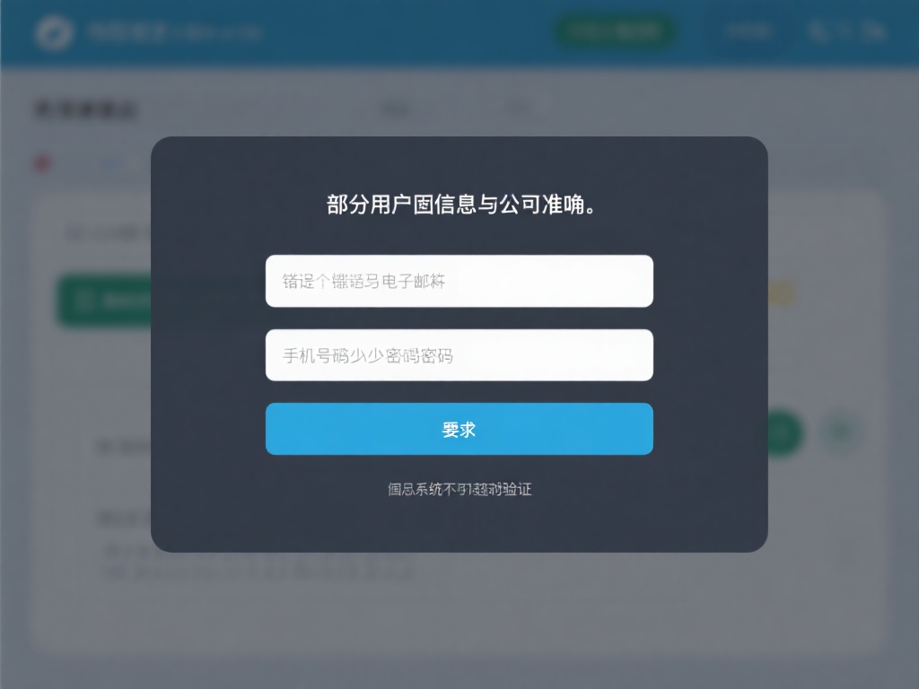 输入信息不准确：部分用户因填写信息错误，例如电子邮