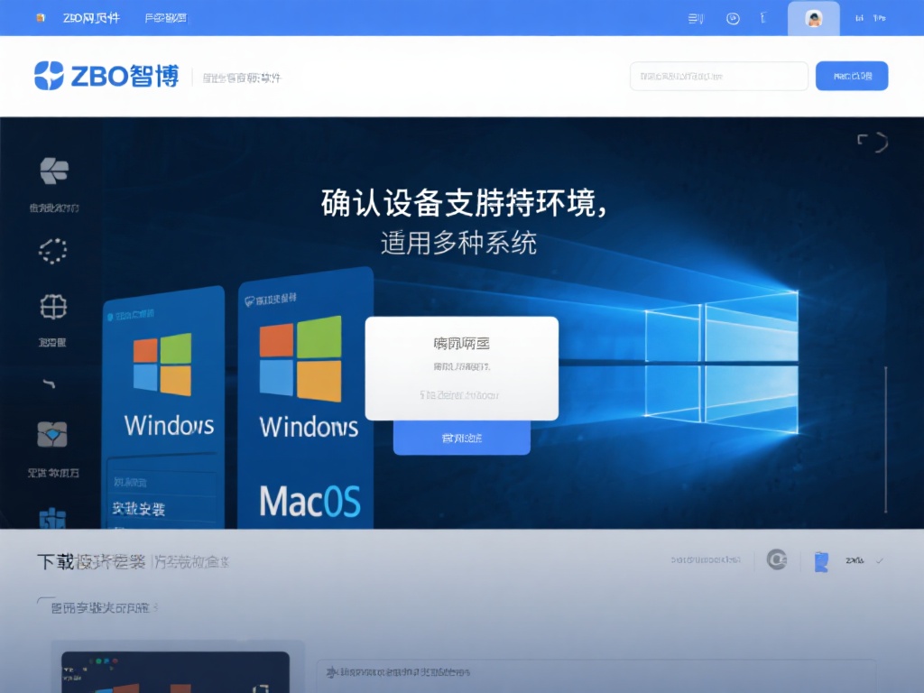确认设备支持环境：ZBO智博网页软件适配多种系统，