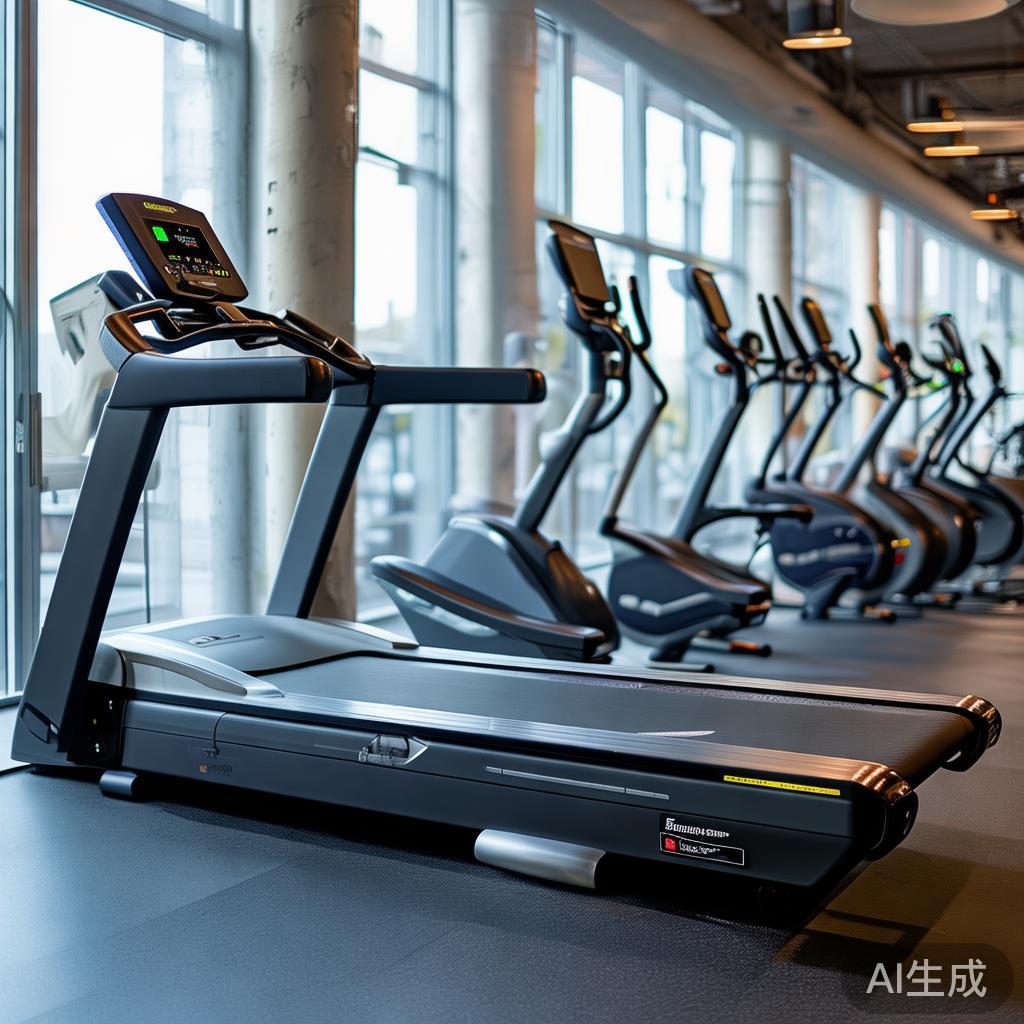有氧设备
跑步机：配备多种训练模式，从慢步行到高