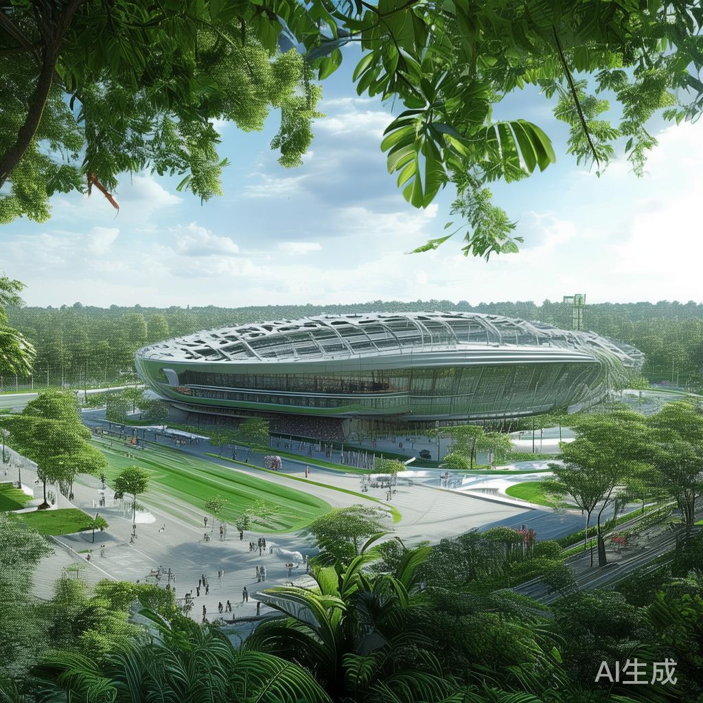 设计理念：科技与自然融合的绿色空间
安康智博园体